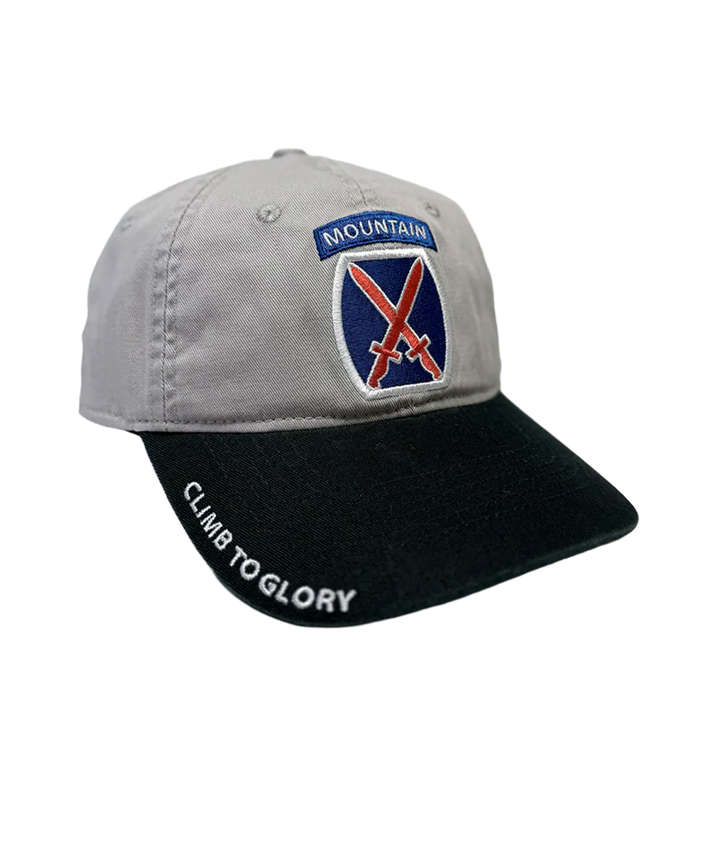 10th Mountain Division - Gray Twill Hat