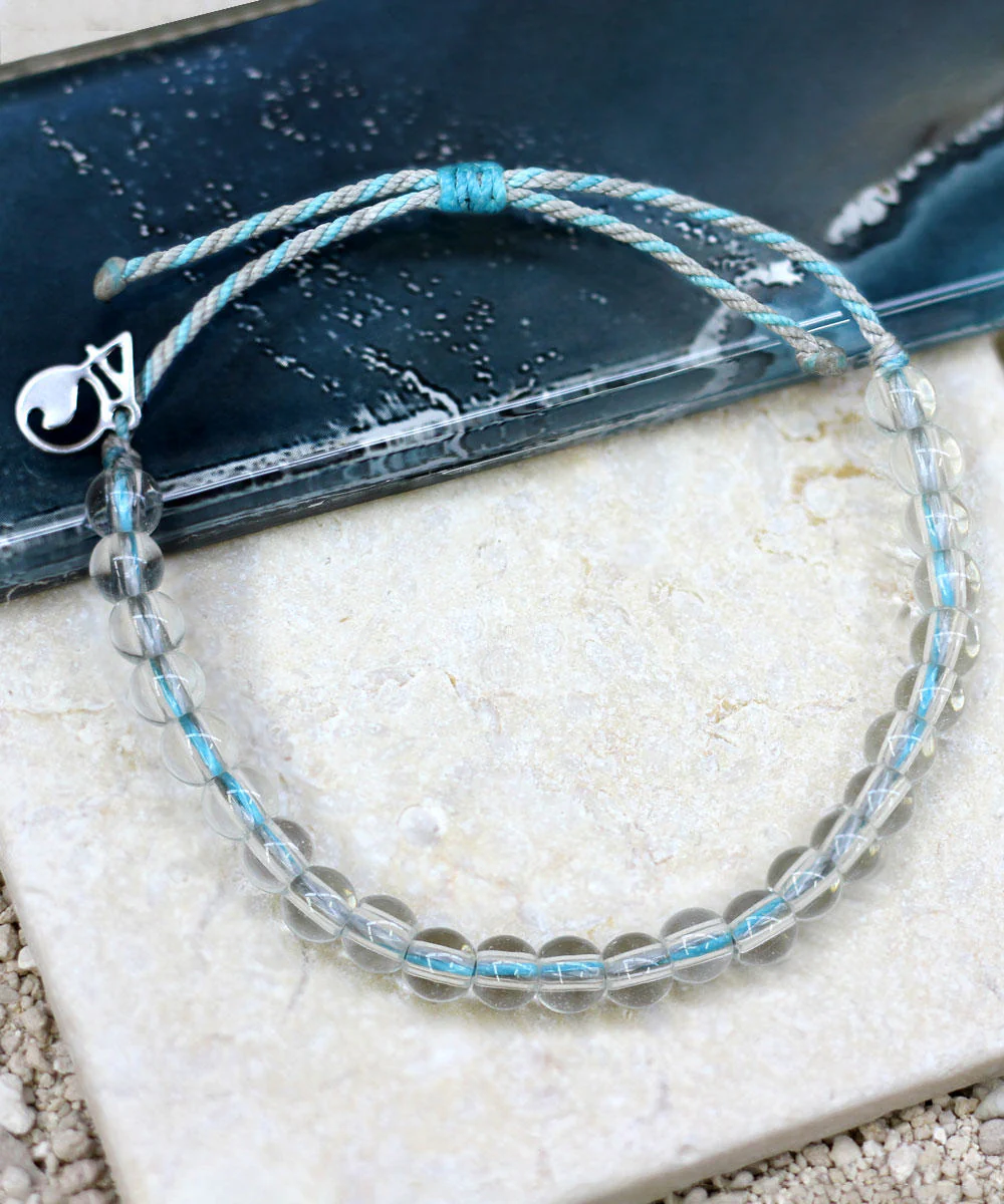 4Ocean Porpoises - Light Blue/White Bracelet - Image 2