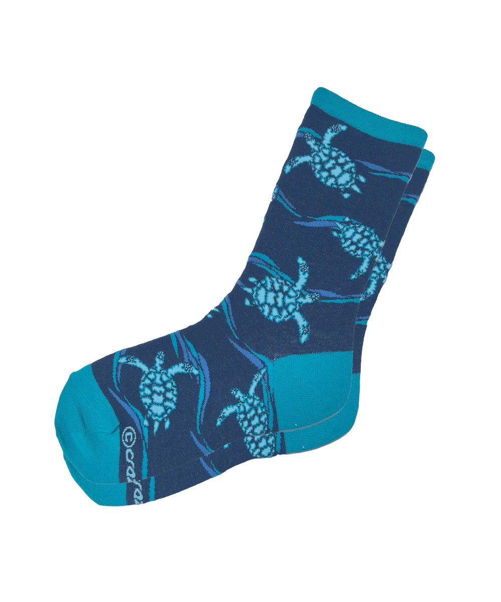 Honu Trio - Graphic Cotton Crew Socks