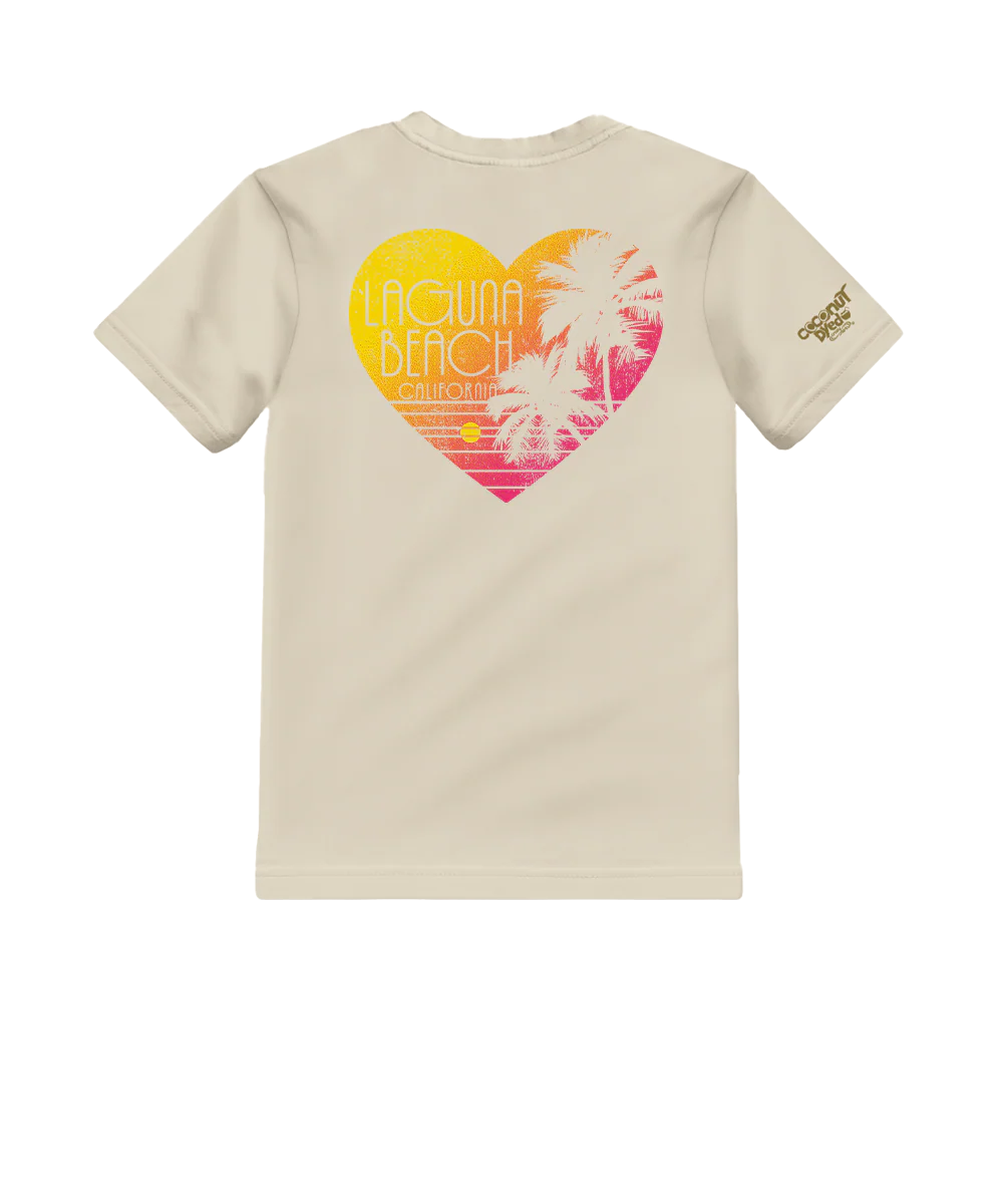 Love The Beach - Coconut Dyed Short Sleeve Crewneck T-Shirt