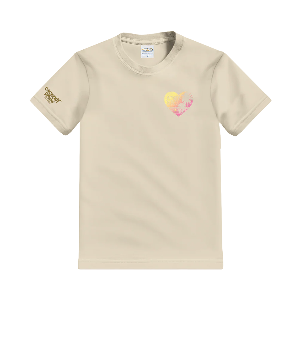 Love The Beach - Coconut Dyed Short Sleeve Crewneck T-Shirt - Image 4