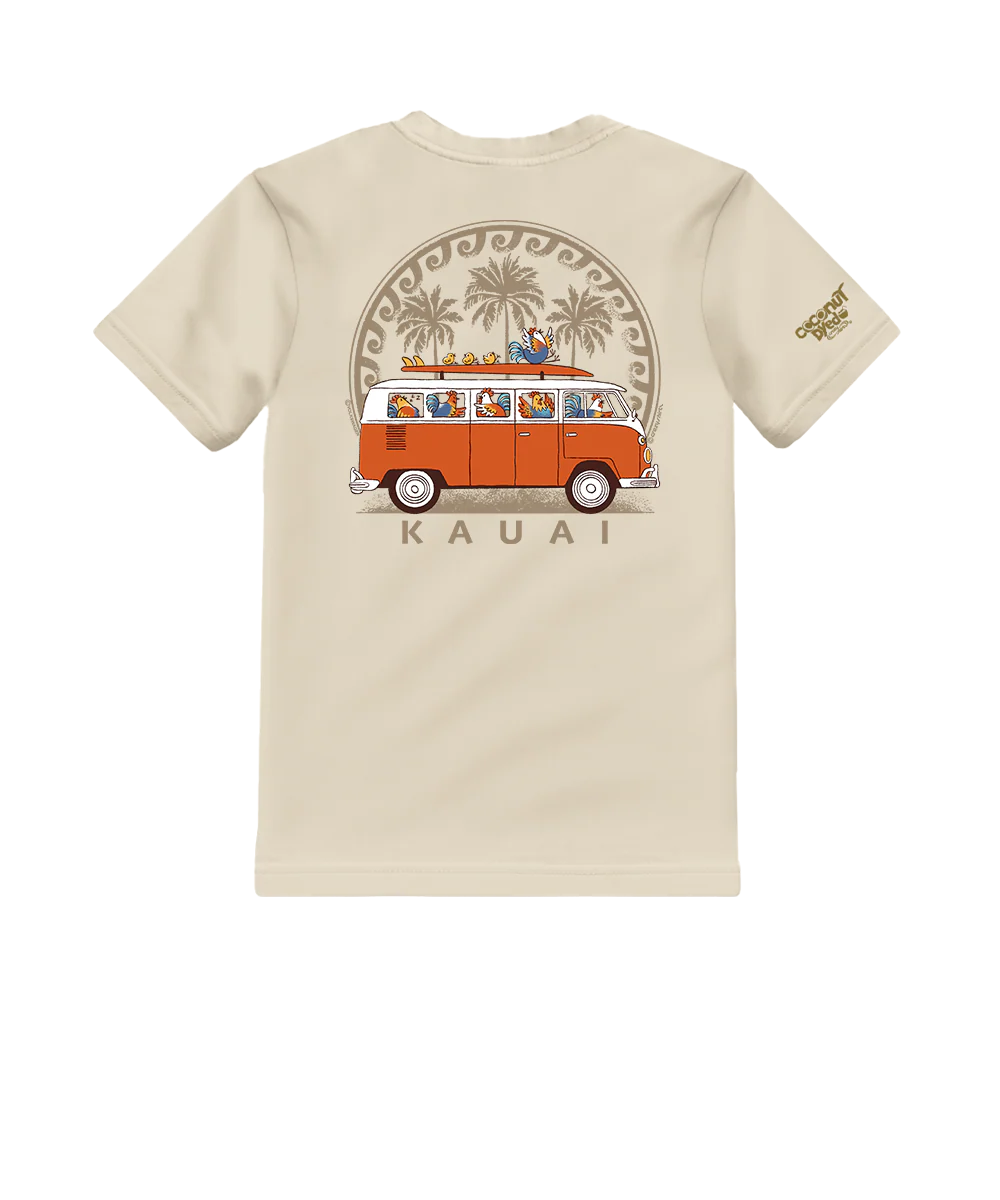 Volkswagen Chicken Van - Coconut Dyed Short Sleeve Crewneck T-Shirt