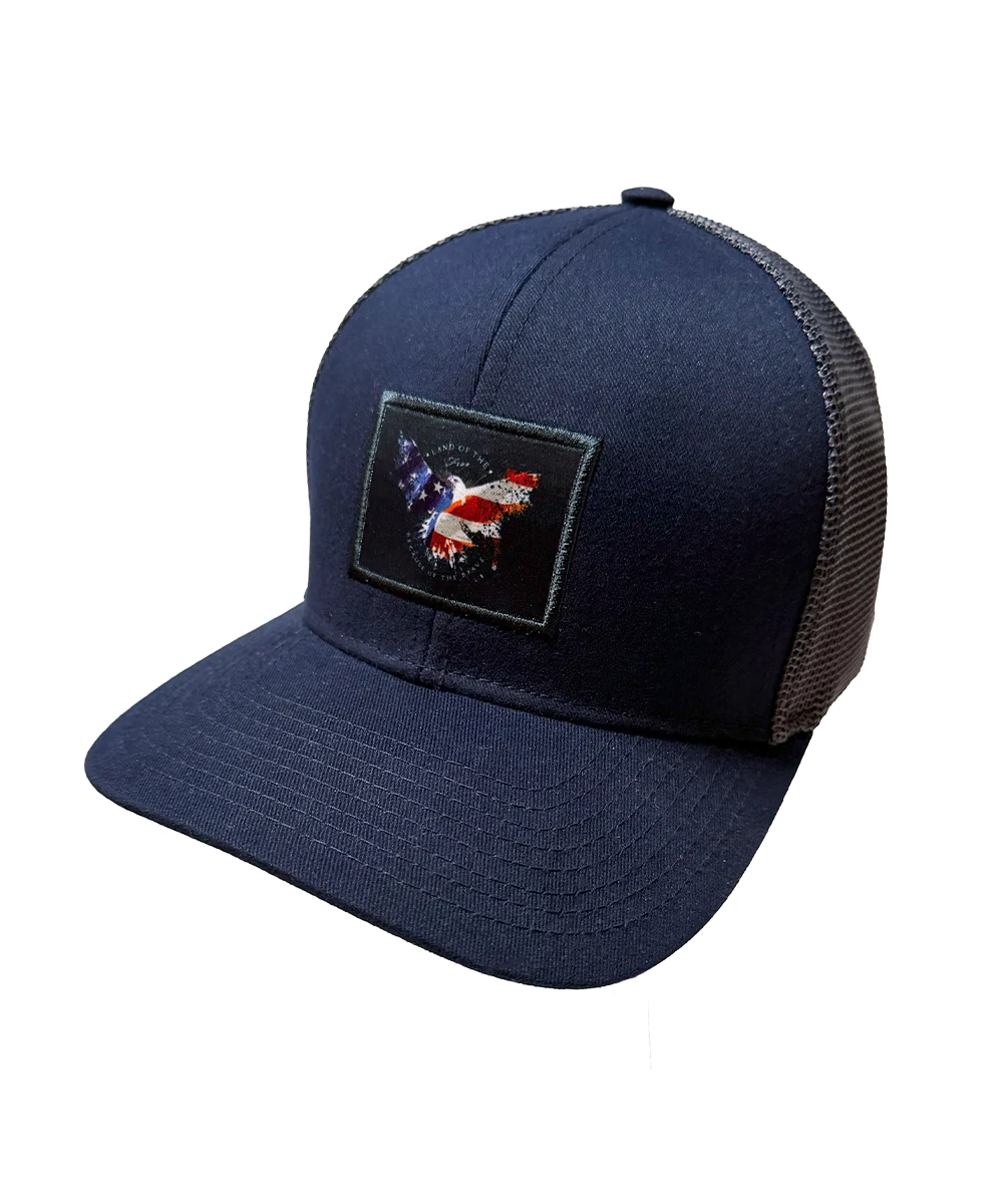 Land Of The Eagle - Navy Trucker Hat