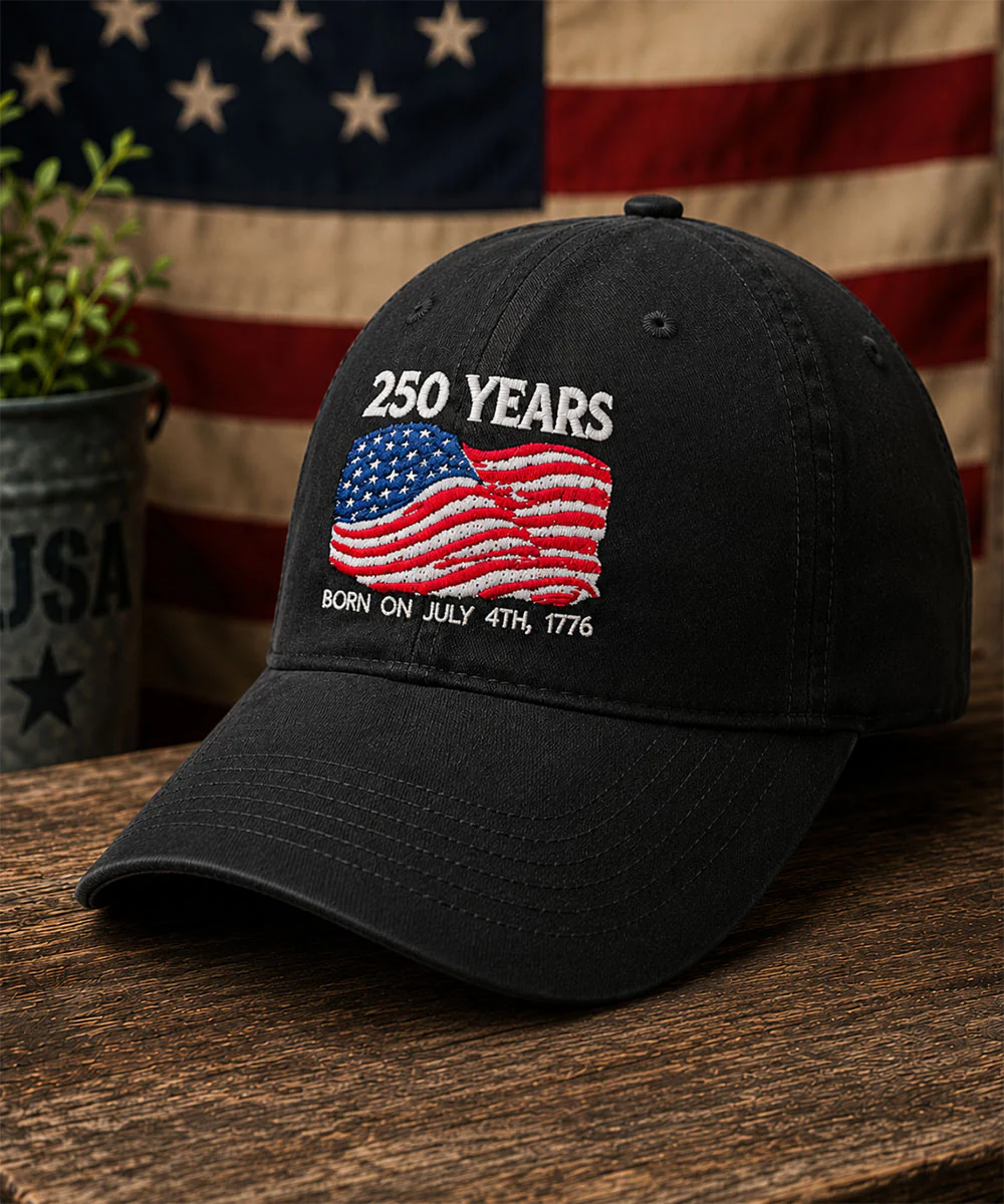 250 Years America - Black Twill Hat - Image 2