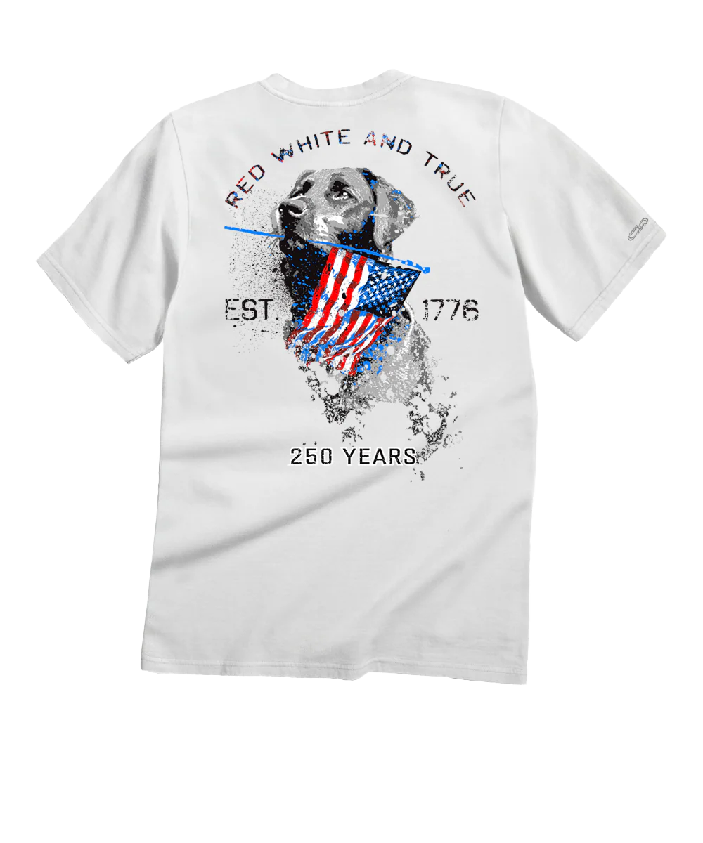 250 Years Red White And True Limited Release - White Short Sleeve Crewneck T-Shirt