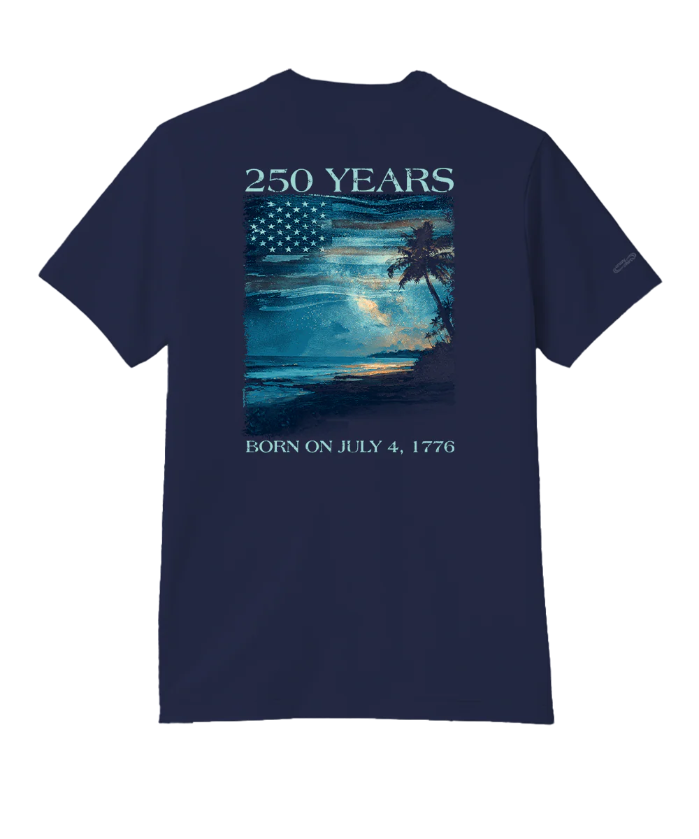 250 Years Starry Night Limited Release - Indigo Short Sleeve Pima T-Shirt