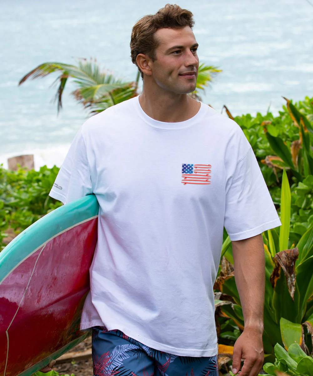 250 Years Surf United Limited Release - White Short Sleeve Crewneck T-Shirt - Image 3