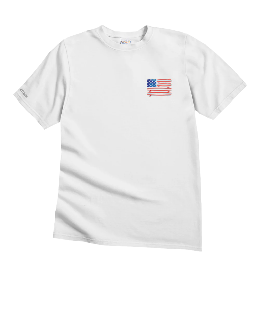 250 Years Surf United Limited Release - White Short Sleeve Crewneck T-Shirt - Image 4