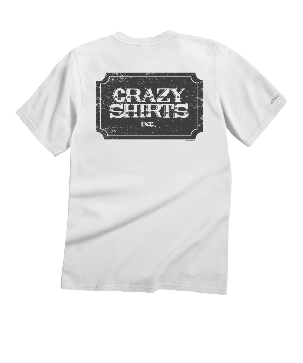 70s Logo - White Short Sleeve Crewneck T-Shirt