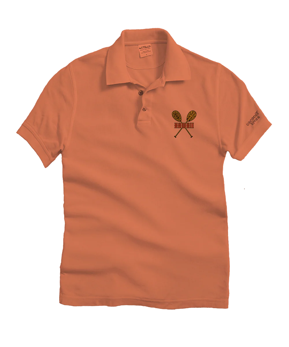 Ali'i Paddles - Chile Dyed Short Sleeve Oceanfront Polo Shirt