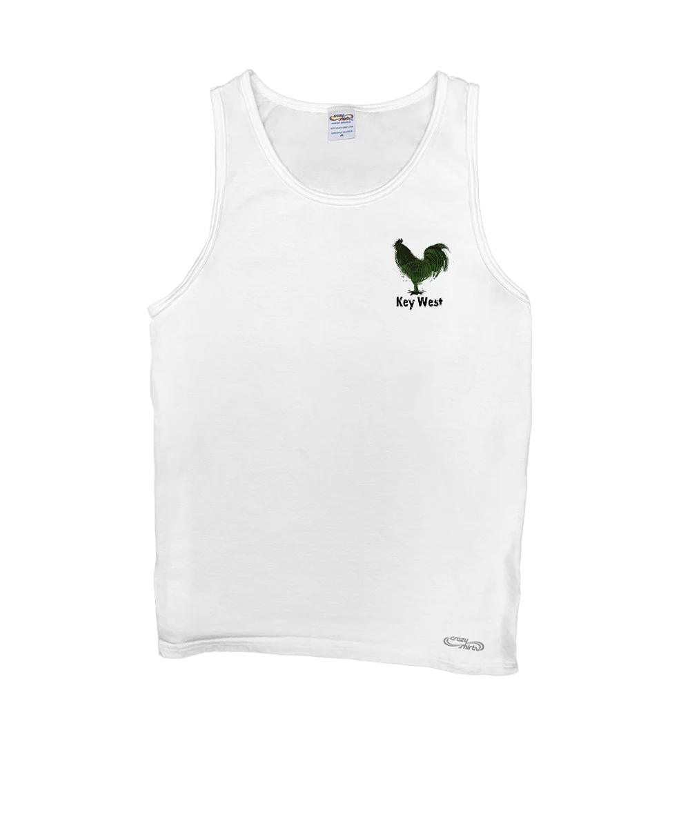 Chicken Scratch - White Sleeveless Tank Top - Image 4