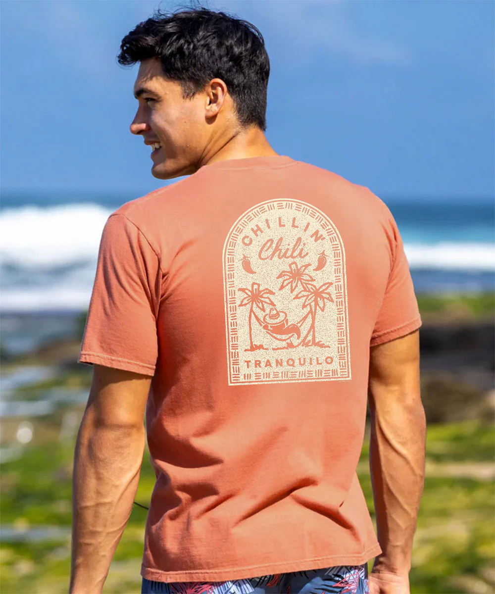 Chilin - Chile Dyed Short Sleeve Crewneck T-Shirt - Image 2
