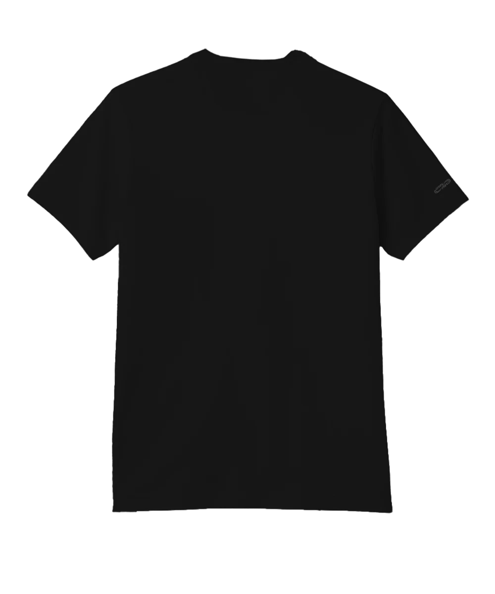 City Night - Jet Black Short Sleeve Pima T-Shirt - Image 4