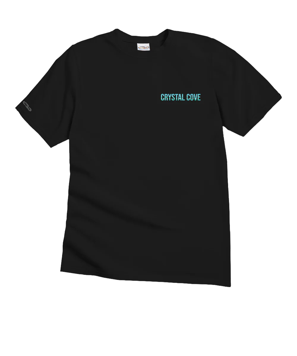Crystal Cove - Black Short Sleeve Crewneck T-Shirt - Image 4