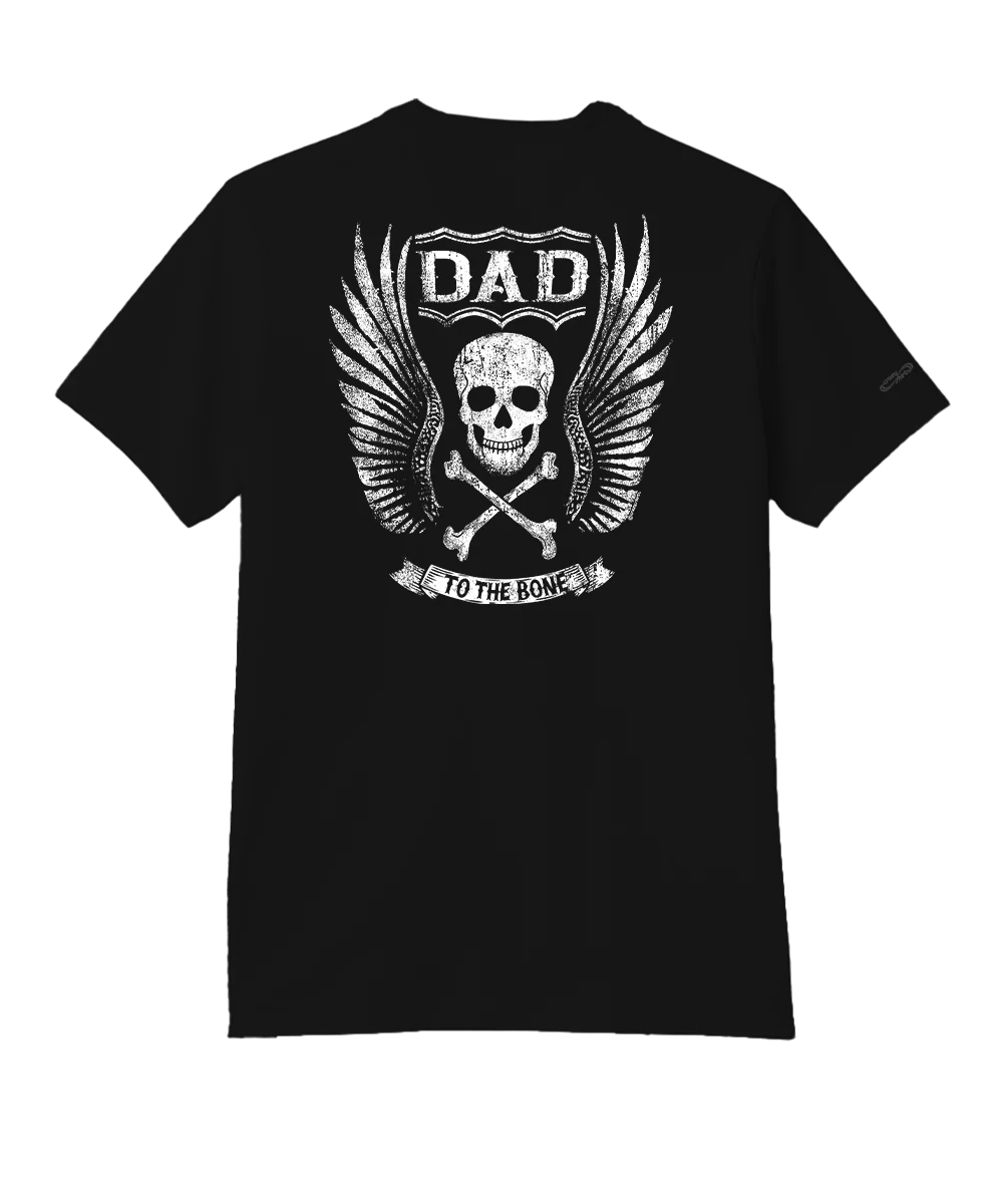 Dad To The Bone - Jet Black Short Sleeve Pima T-Shirt