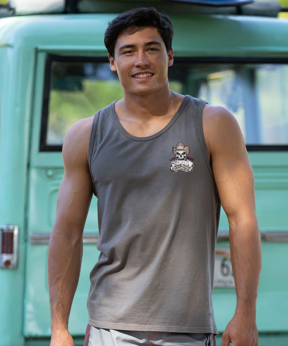 Dead Mans Hand - Crater Dyed® Sleeveless Tank Top - Image 3