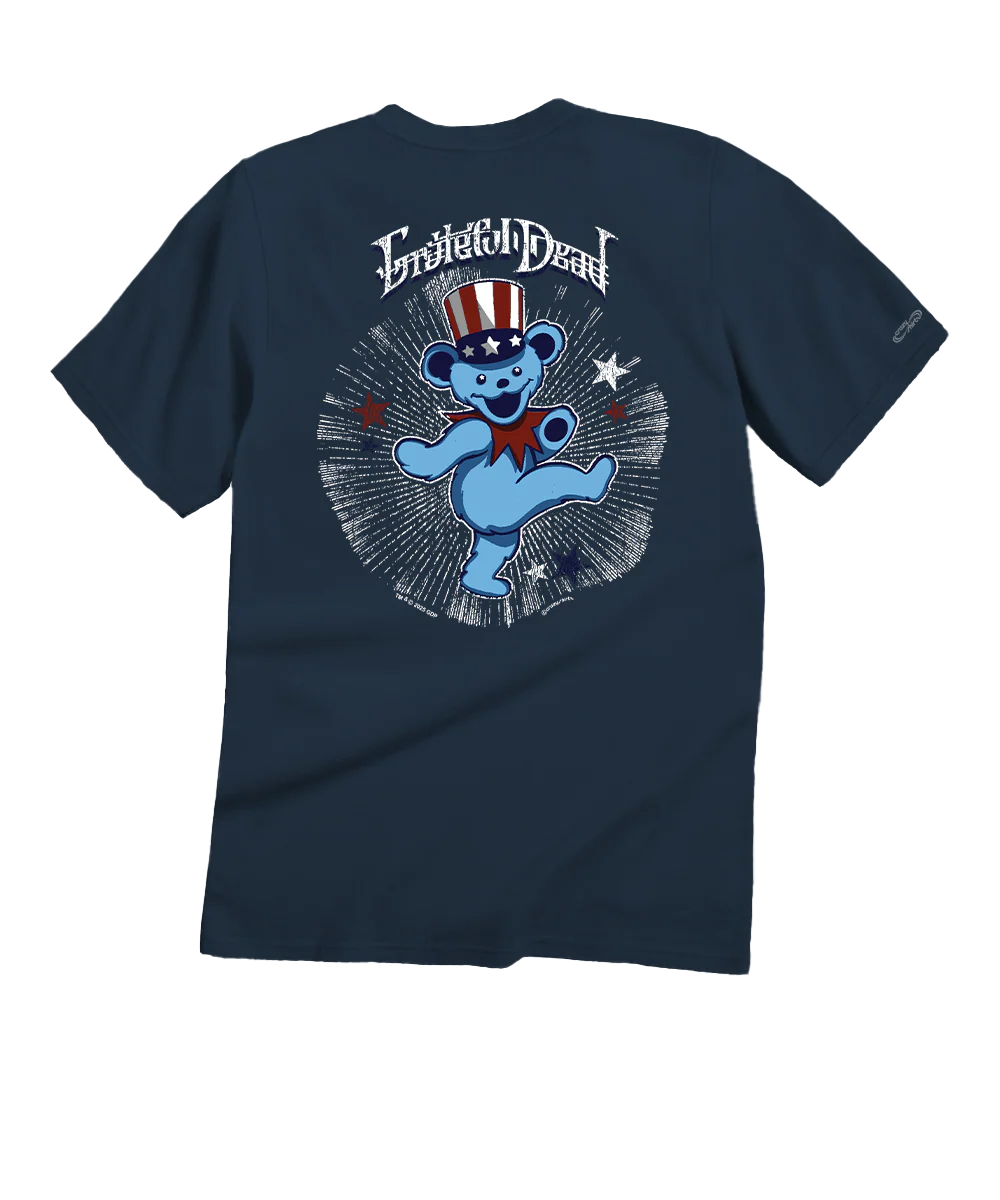 Grateful Dead America - Navy Short Sleeve Crewneck T-Shirt