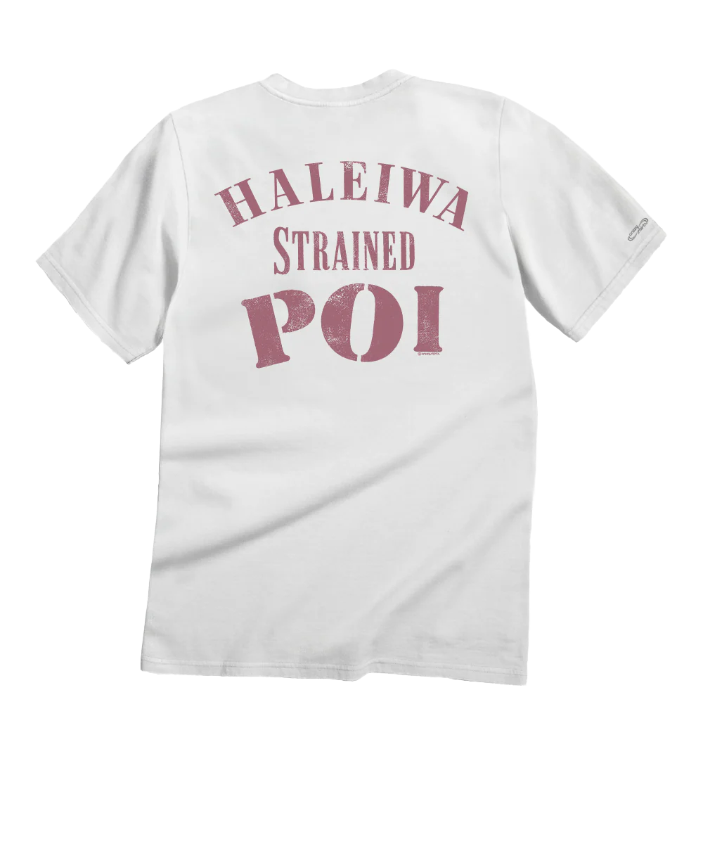 Haleiwa Poi - White Short Sleeve Crewneck T-Shirt