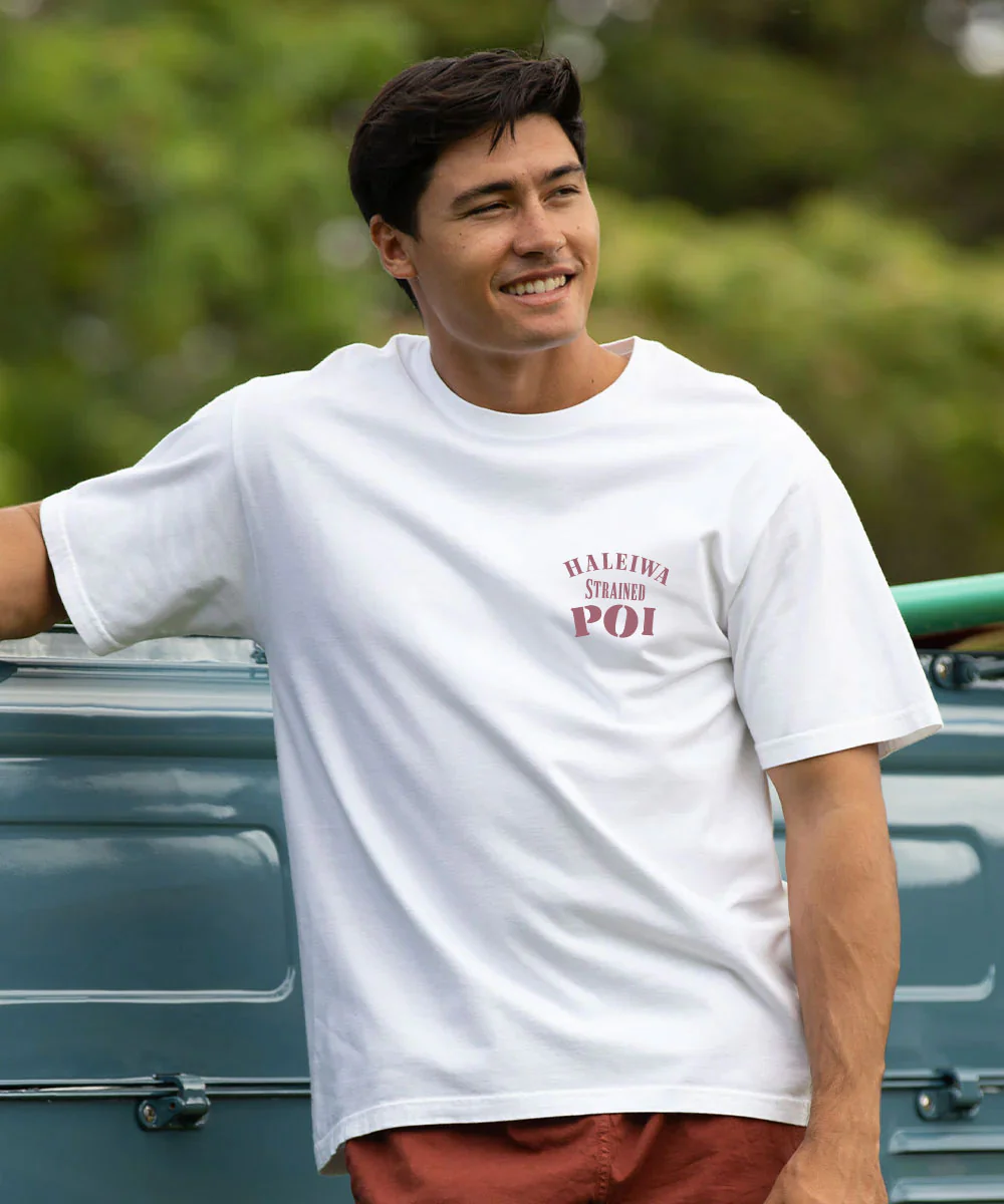 Haleiwa Poi - White Short Sleeve Crewneck T-Shirt - Image 3