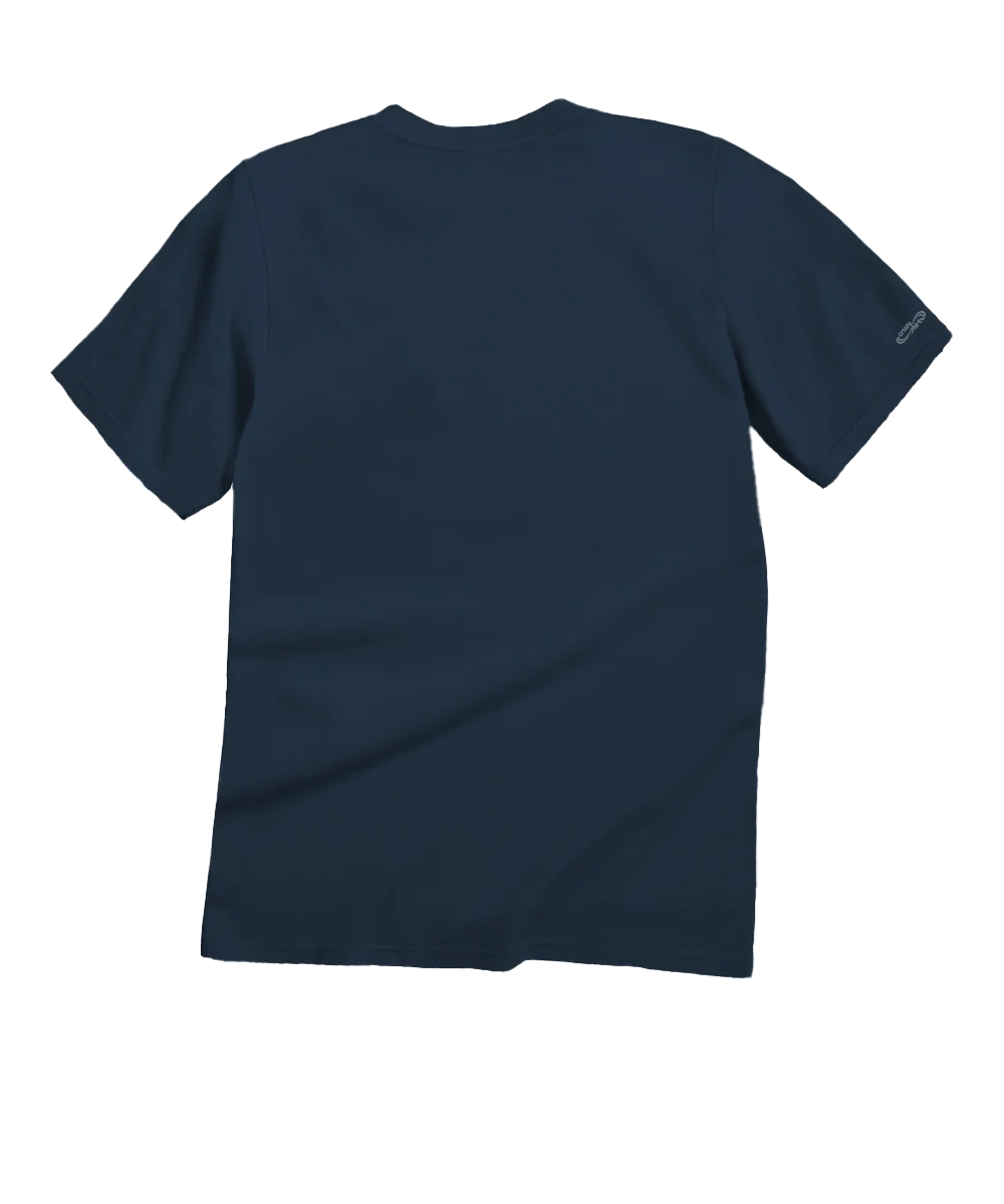 SPAM® Shaka Logo - Navy Short Sleeve Crewneck T-Shirt - Image 4