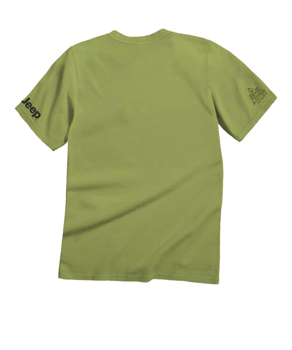 Jeep Established 1941 Logo - Hemp Dyed Short Sleeve Crewneck T-Shirt - Image 4
