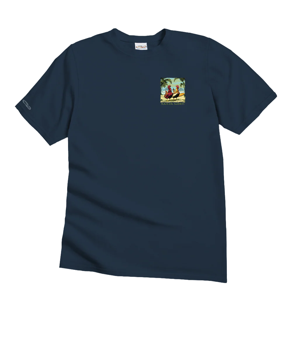 Kailua Mokes - Navy Short Sleeve Crewneck T-Shirt - Image 4
