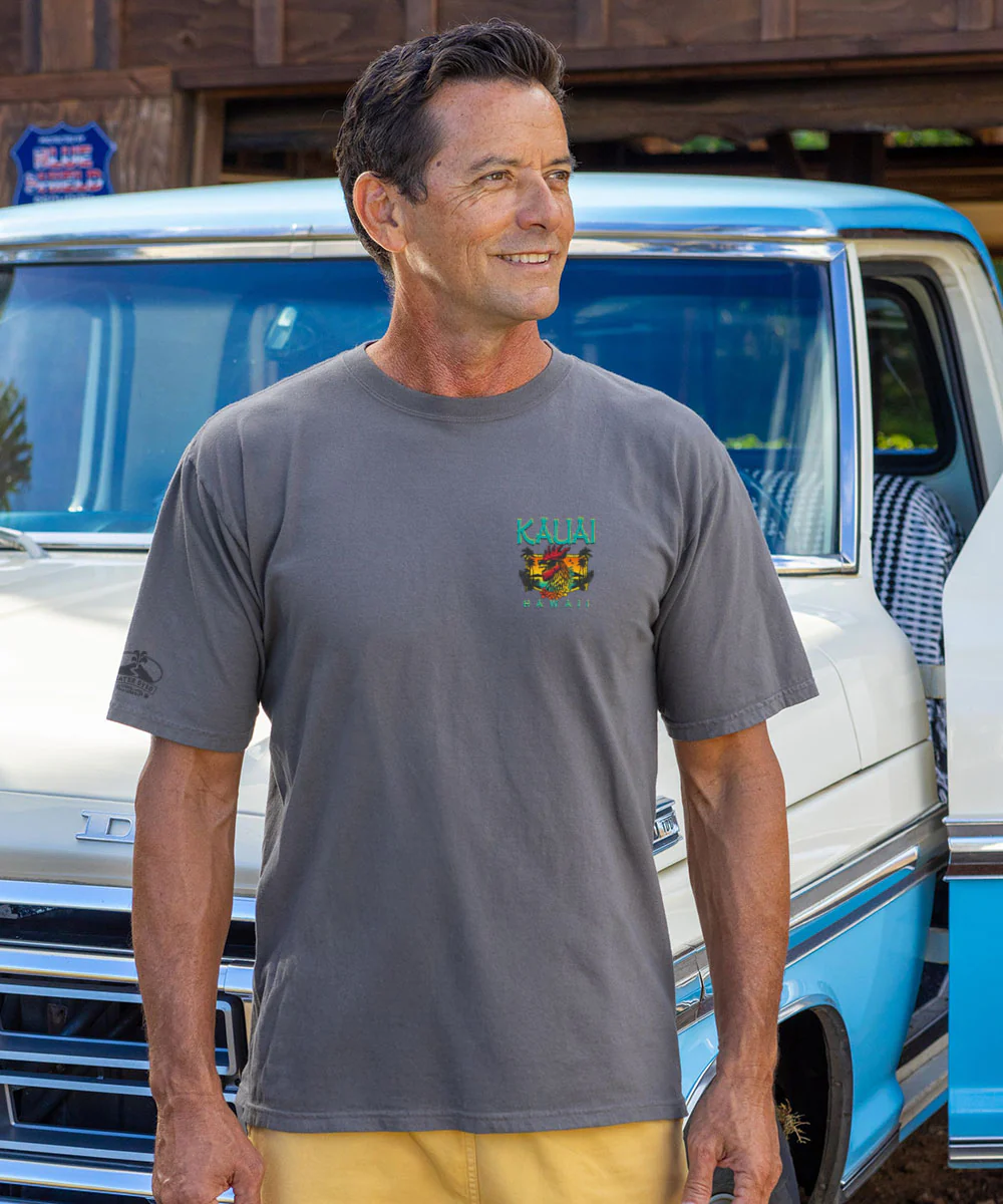 Kauai Chicken - Crater Dyed® Short Sleeve Crewneck T-Shirt - Image 3