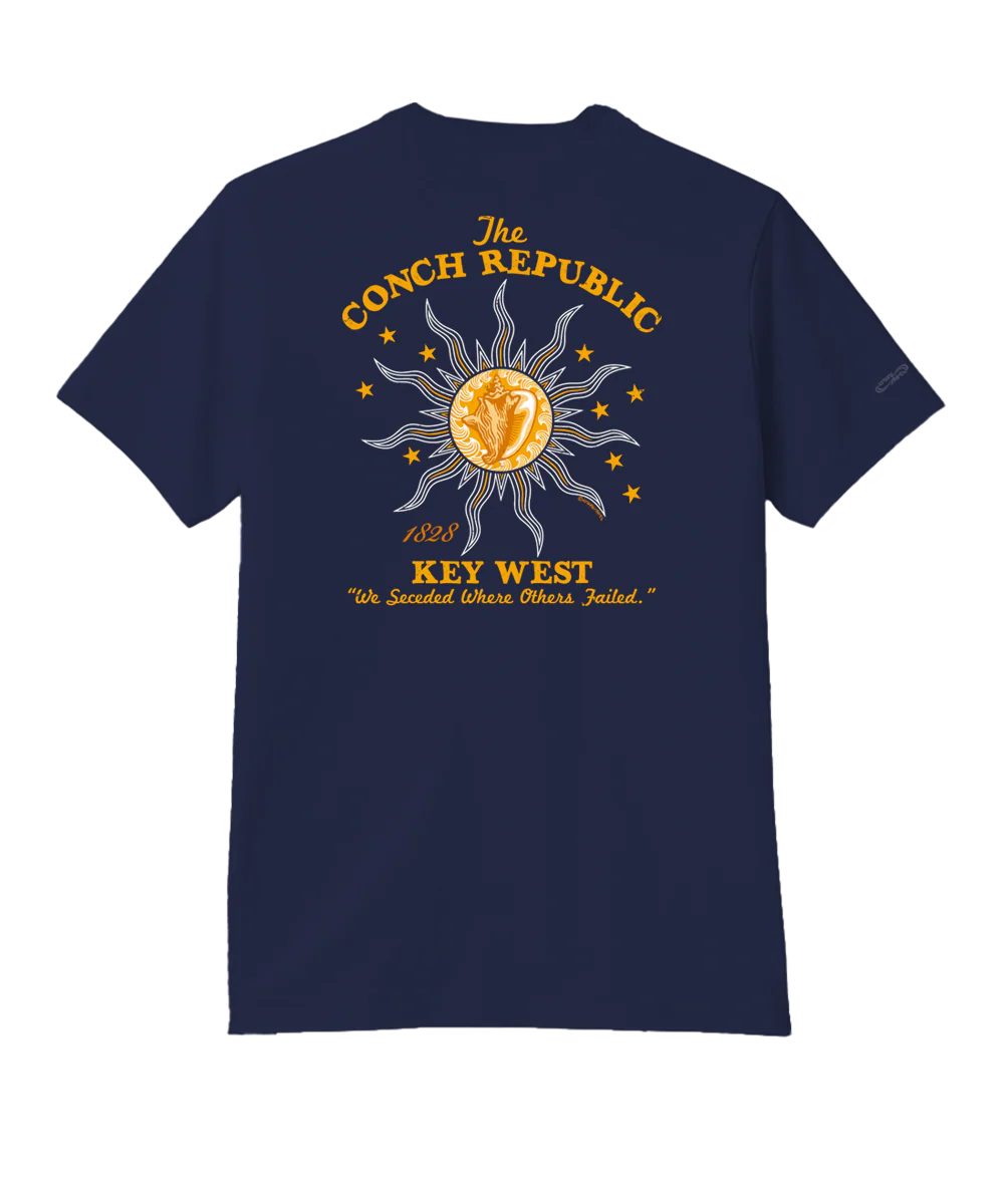 Key West Conch Republic - Indigo Short Sleeve Pima T-Shirt