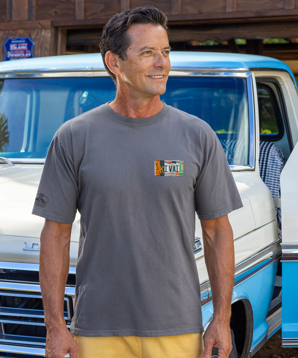License To Ski - Crater Dyed® Short Sleeve Crewneck T-Shirt - Image 3