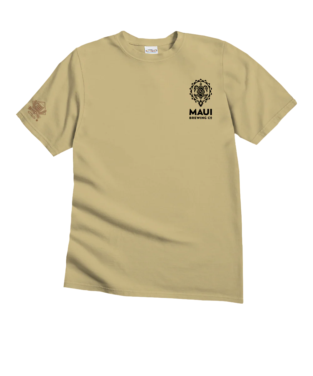 Maui Brewing Co Vintage Bikini Blonde - Beer Dyed Short Sleeve Crewneck T-Shirt - Image 4