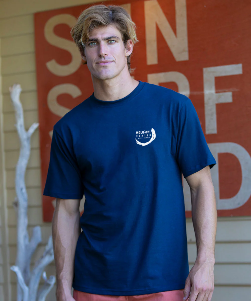 Molokini Crater - Navy Short Sleeve Crewneck T-Shirt - Image 3