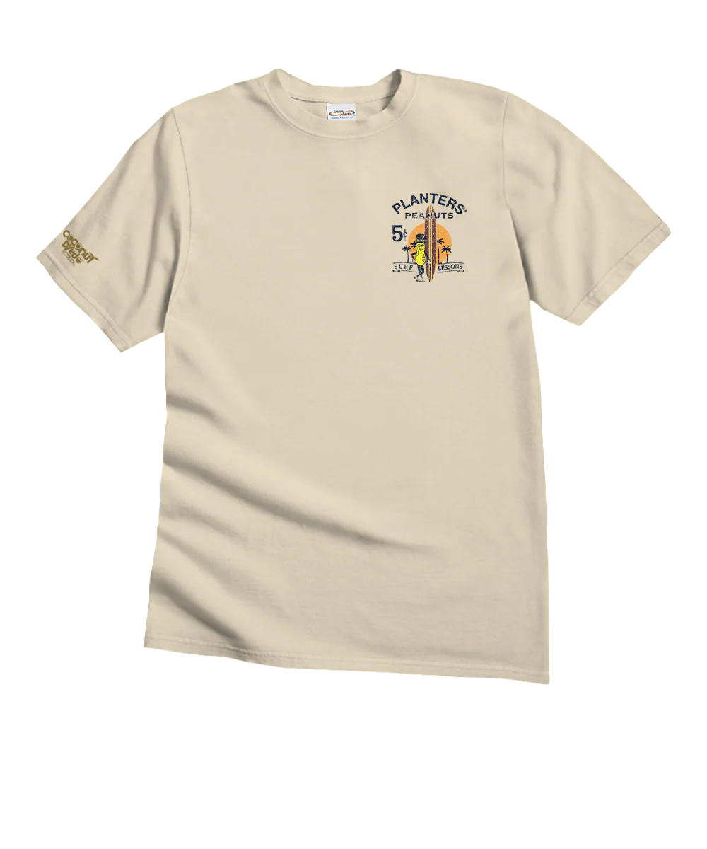 MR. PEANUT® Character Surf Lessons - Coconut Dyed Short Sleeve Crewneck T-Shirt - Image 4