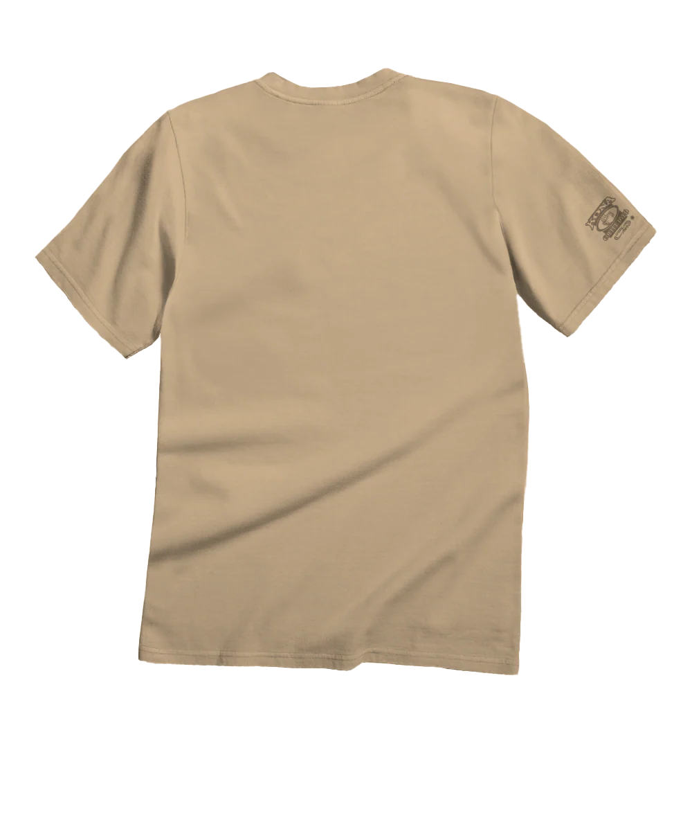 Pabst Lonestar Logo - Kona Coffee Dyed Short Sleeve Crewneck T-Shirt - Image 4