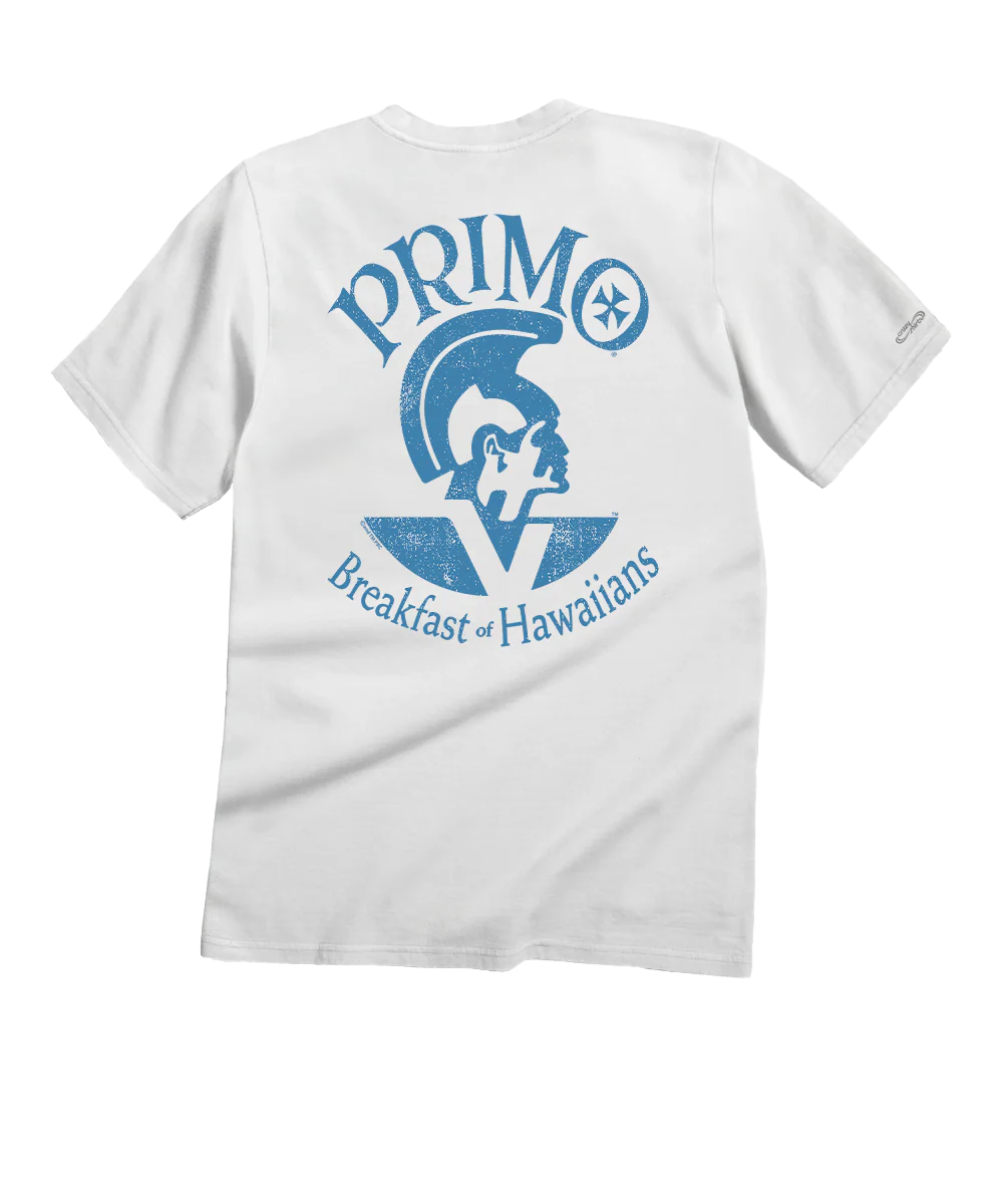 Pabst Primo Breakfast - White Short Sleeve Crewneck T-Shirt