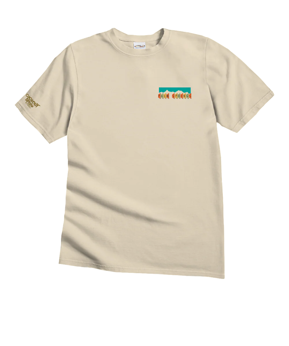 Palm Springs Oasis - Coconut Dyed Short Sleeve Crewneck T-Shirt - Image 4