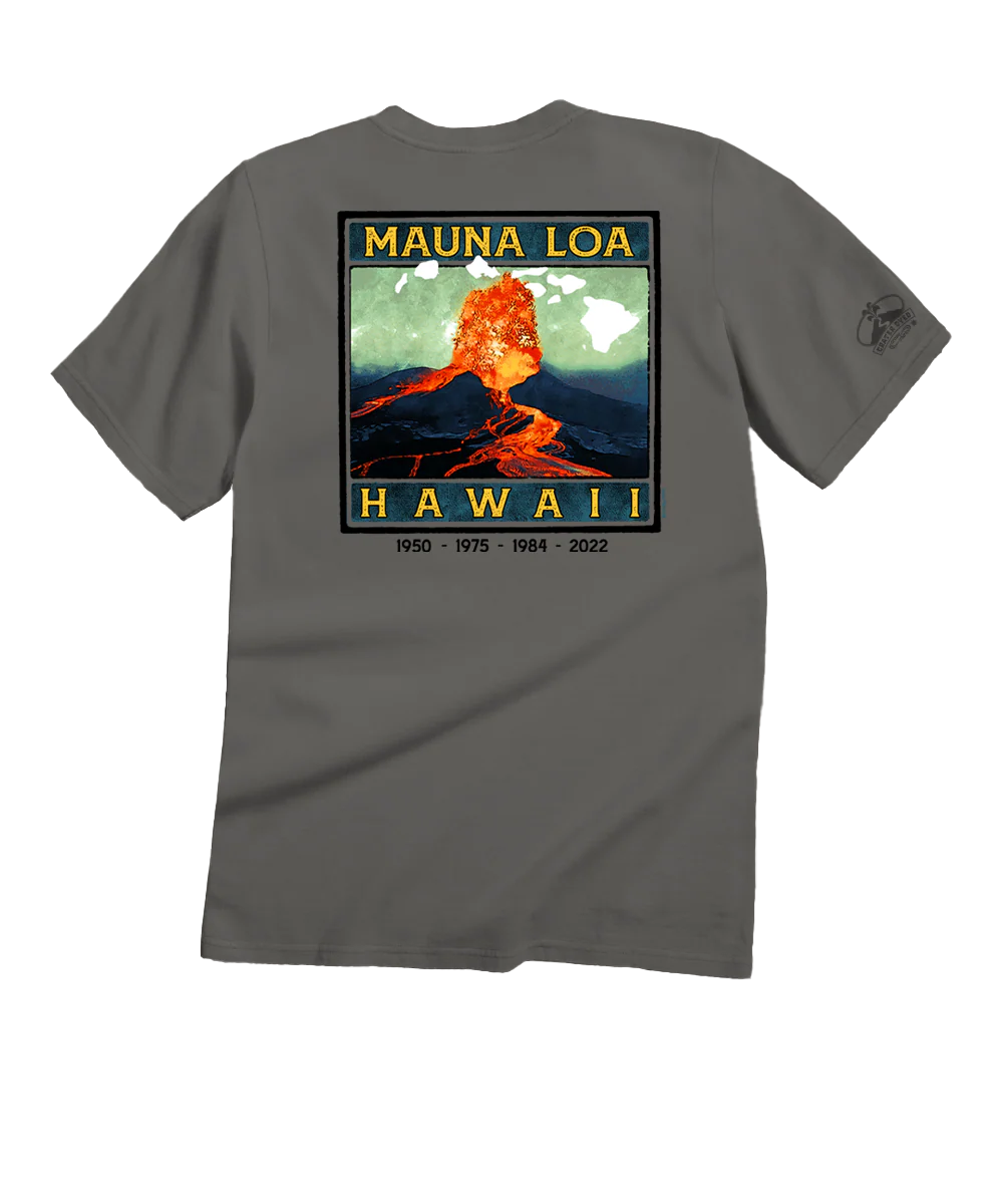 Retro Mauna Loa - Crater Dyed® Short Sleeve Crewneck T-Shirt