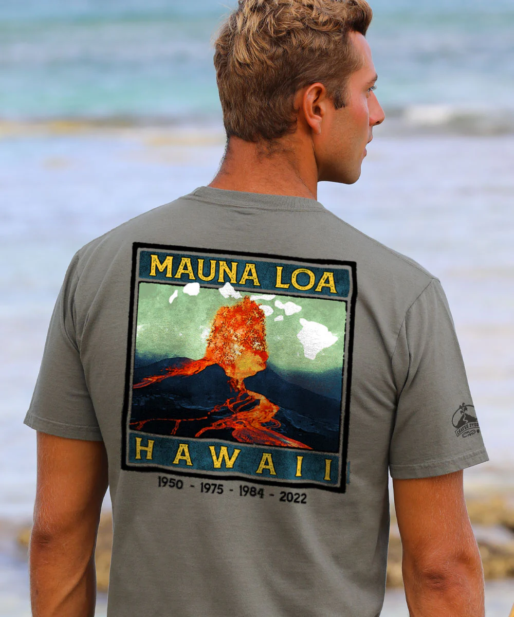 Retro Mauna Loa - Crater Dyed® Short Sleeve Crewneck T-Shirt - Image 2