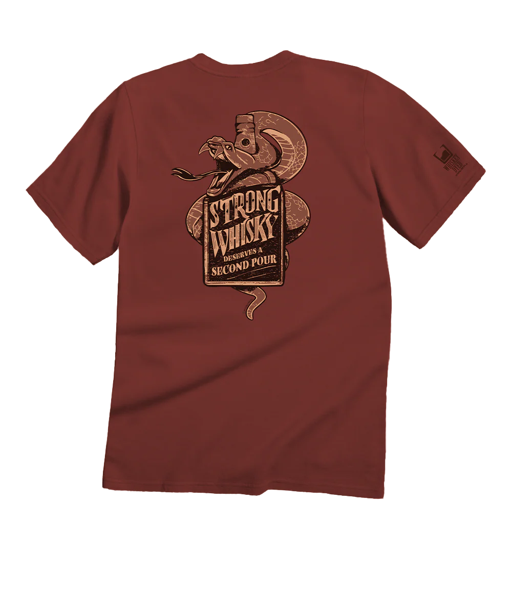 Strong Whiskey - Whiskey Dyed Short Sleeve Crewneck T-Shirt