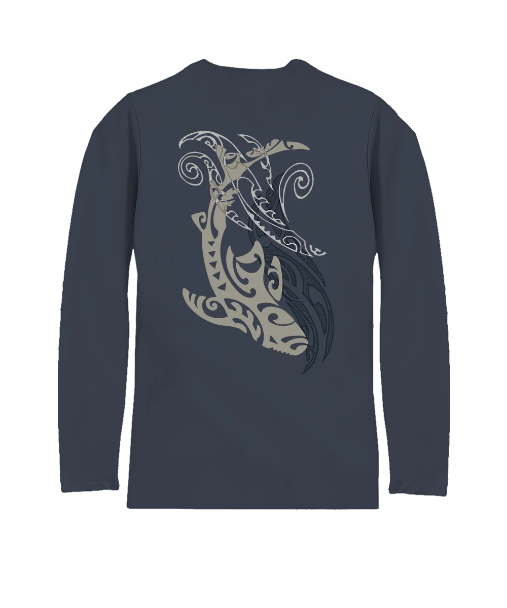 Tribal Predator - Smoke Long Sleeve Pima T-Shirt