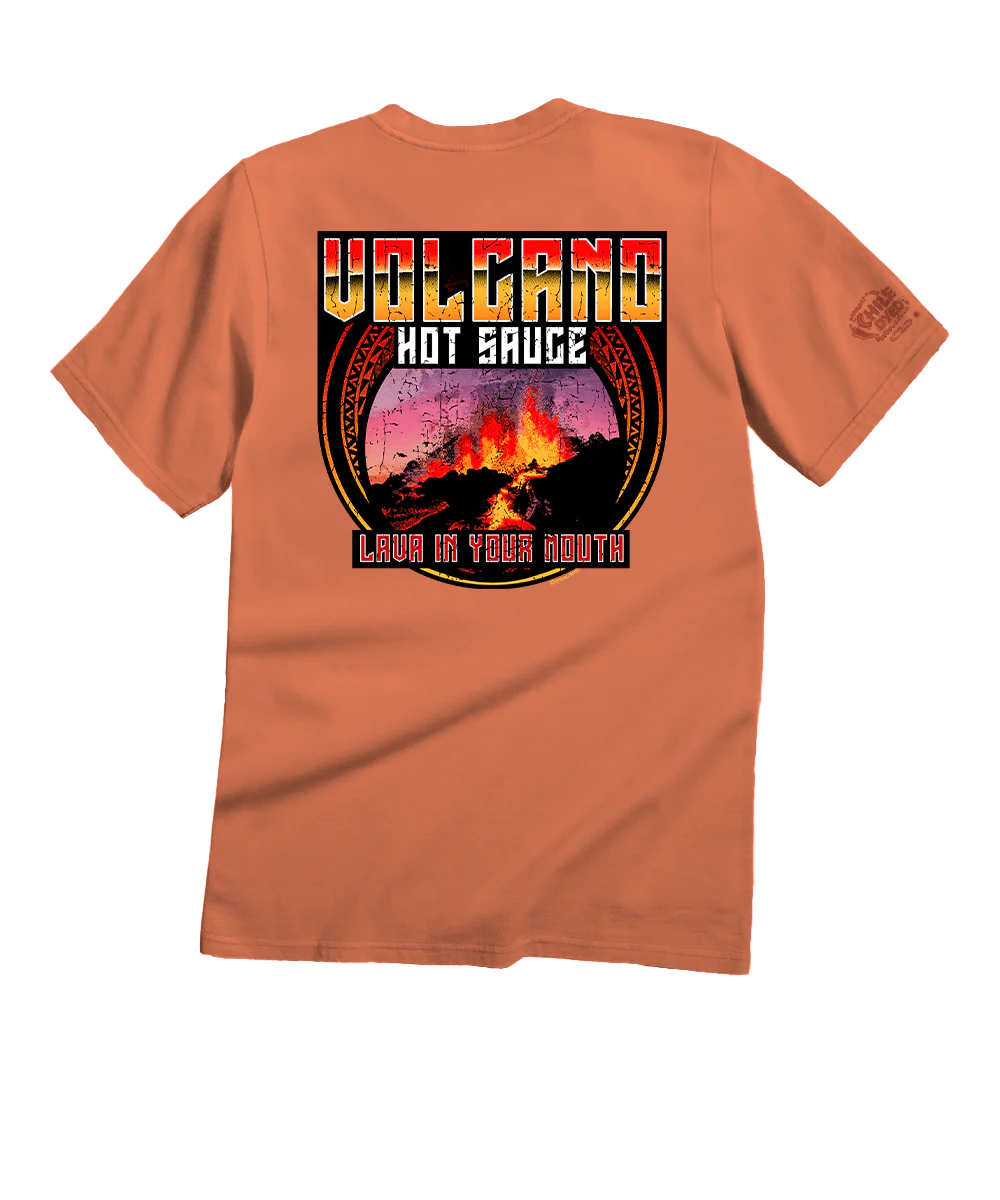 Volcano Hot Sauce - Chile Dyed Short Sleeve Crewneck T-Shirt