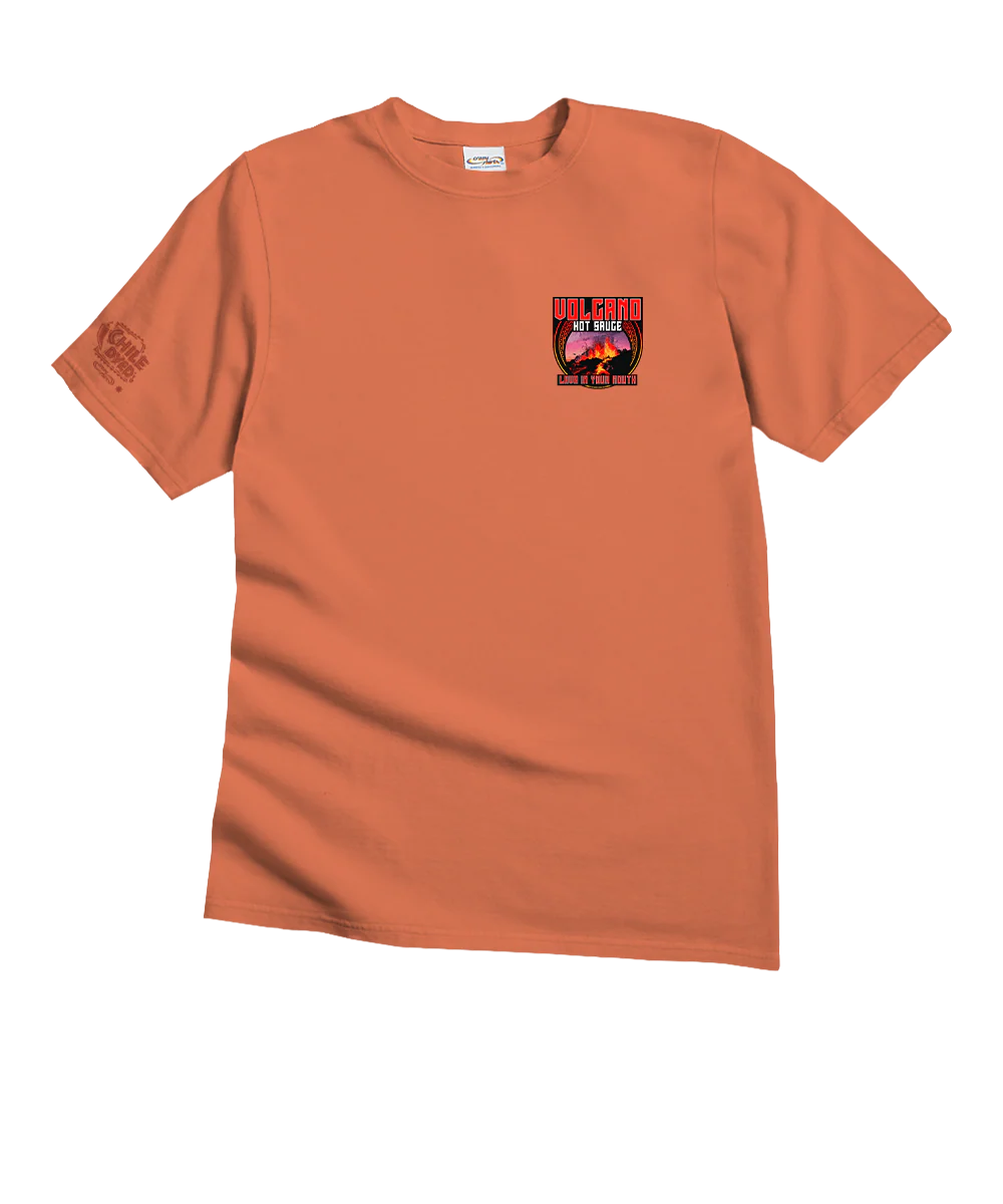Volcano Hot Sauce - Chile Dyed Short Sleeve Crewneck T-Shirt - Image 4