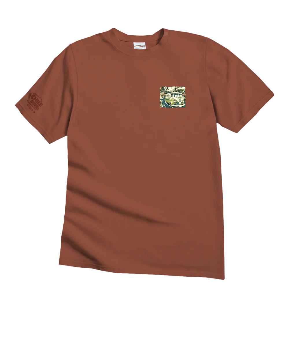 Volkswagen Van Kailua Kona - Chile Dyed Short Sleeve Crewneck T-Shirt - Image 4