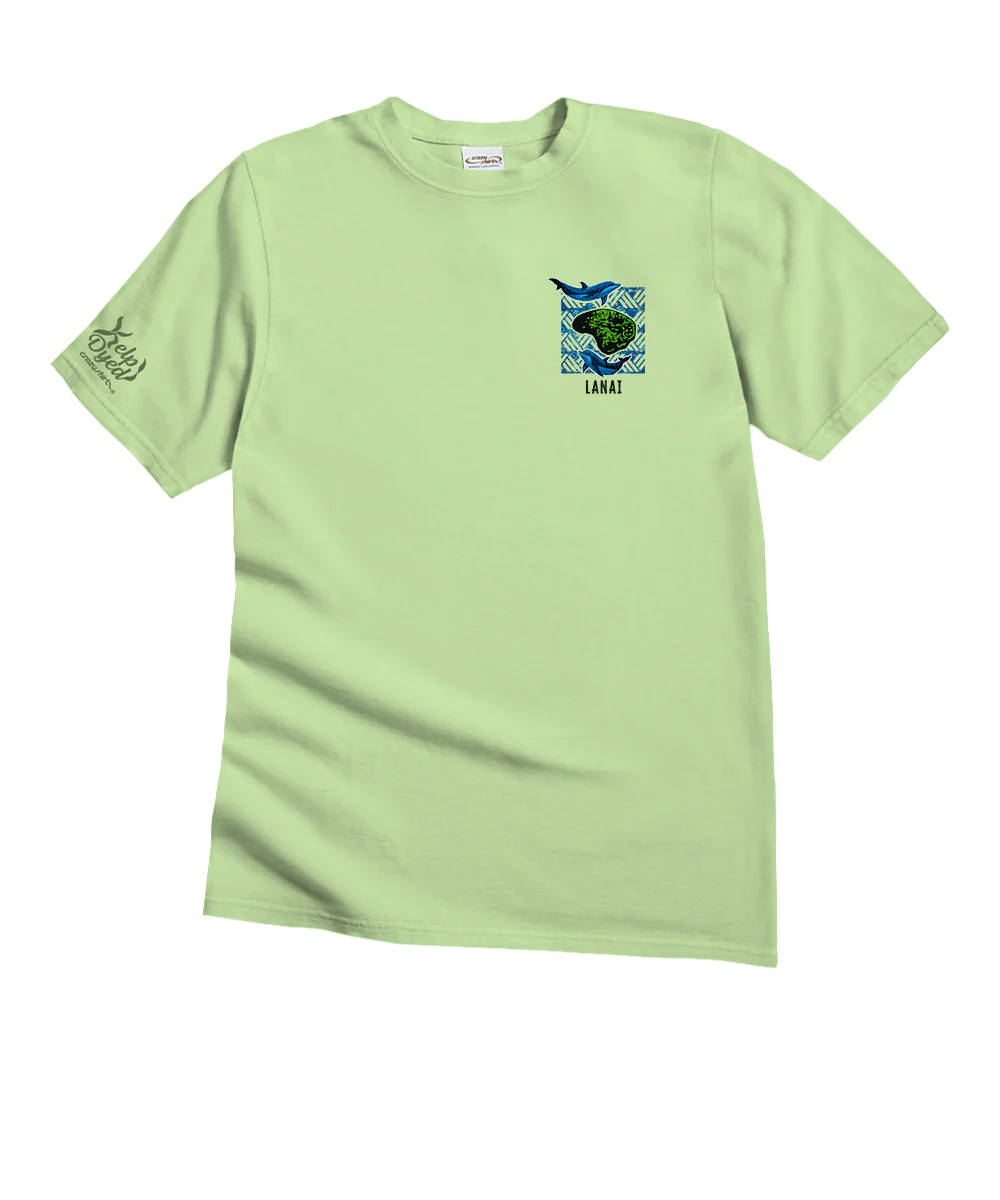 Wyland® Hulopoe Bay Reef - Kelp Dyed Short Sleeve Crewneck T-Shirt - Image 4