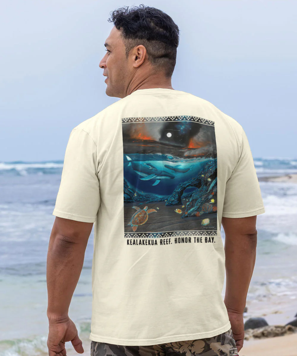 Wyland® Kealakekua Bay Reef - Sea Salt Dyed Short Sleeve Crewneck T-Shirt - Image 2