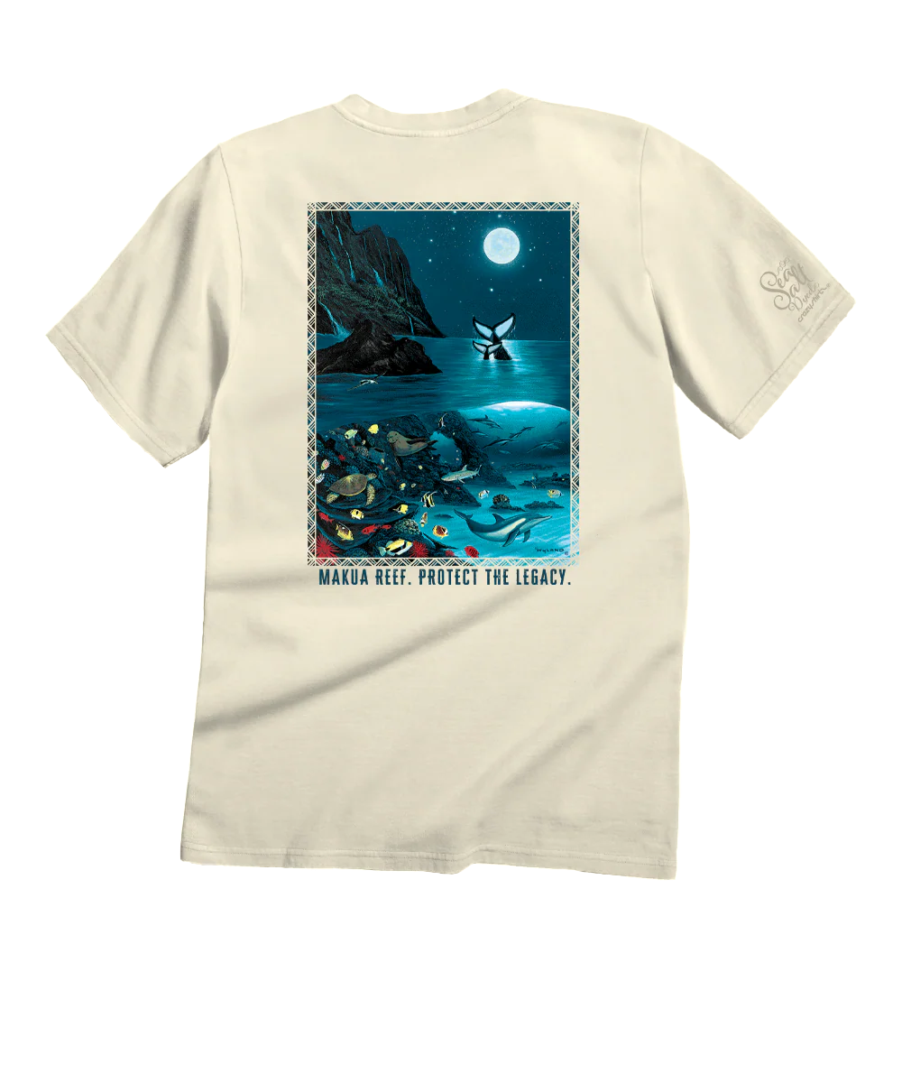 Wyland® Makua Reef - Sea Salt Dyed Short Sleeve Crewneck T-Shirt