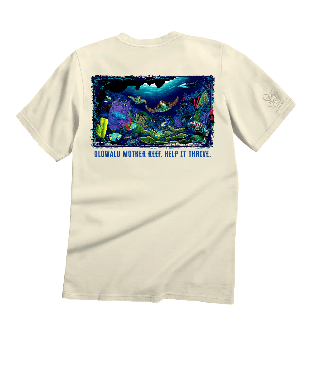 Wyland® Olowalu Reef - Sea Salt Dyed Short Sleeve Crewneck T-Shirt