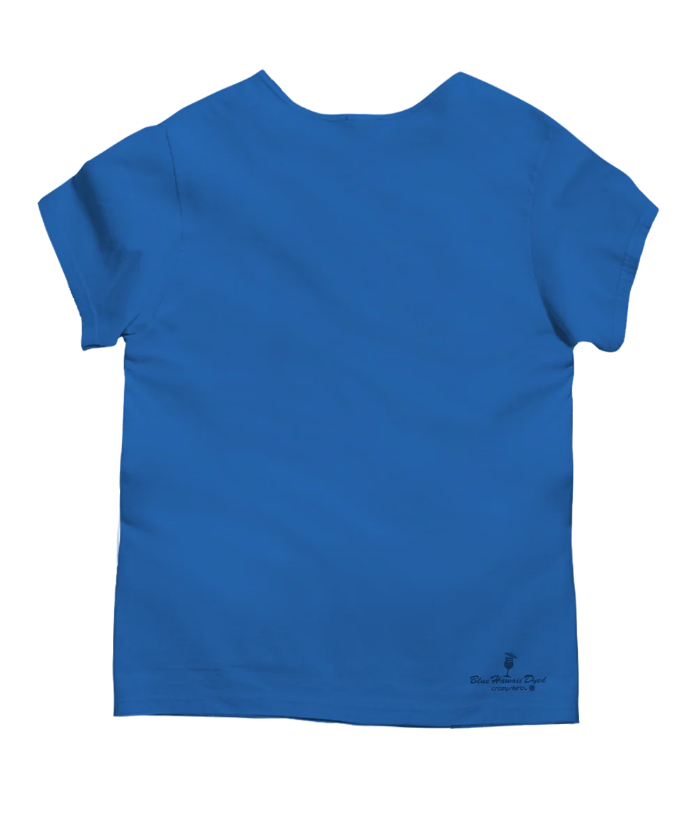 Ala Moana Scenic - Blue Hawaii Dyed Short Sleeve Scoop Neck T-Shirt - Image 4