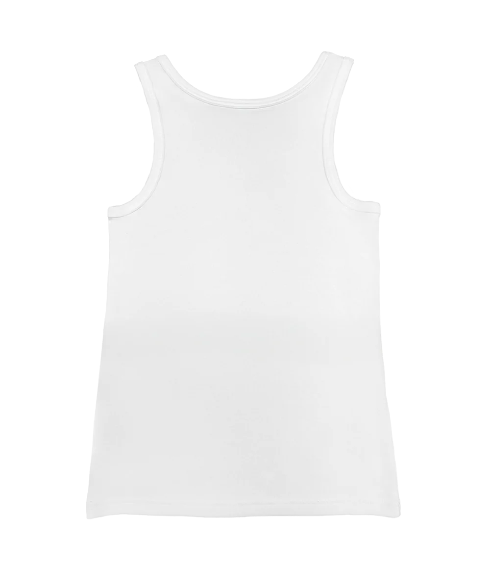 Batik Mantas - White Sleeveless Island Breeze Tank - Image 4