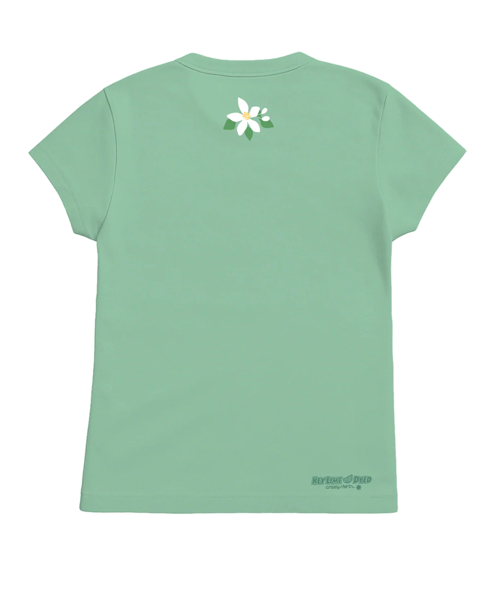 Conch Republic Blossom - Key Lime Dyed Short Sleeve Crewneck T-Shirt - Image 4