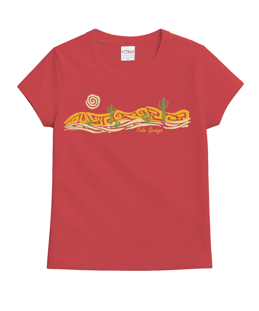 Desert Band - Paradise Red Dyed Short Sleeve Crewneck T-Shirt